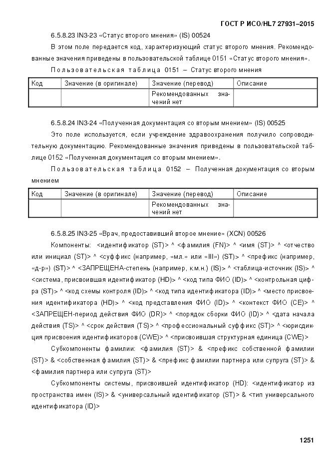 ГОСТ Р ИСО/HL 7 27931-2015, страница 1258